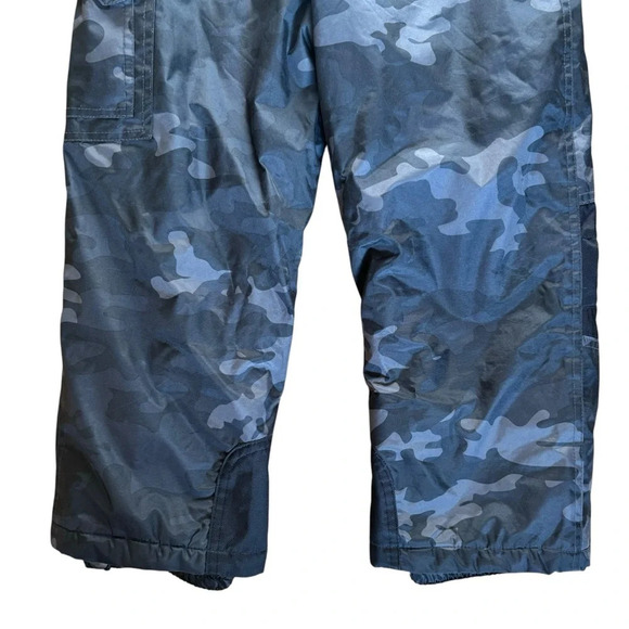 Weatherproof 32 degrees Kids Blue Camo Snow Bib Size XS (5/6) - Picture 7 of 12